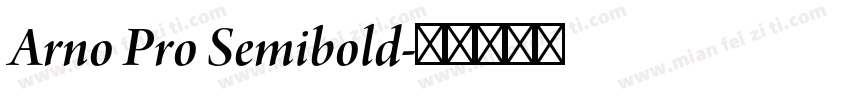 Arno Pro Semibold字体转换